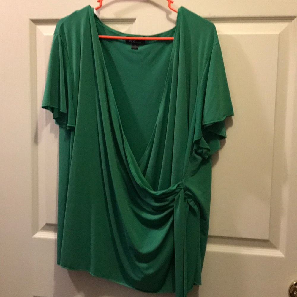 AGB Woman green blouse